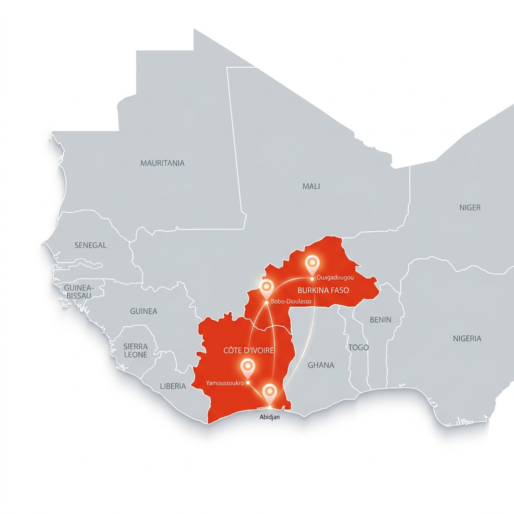 Nos zones d'opération